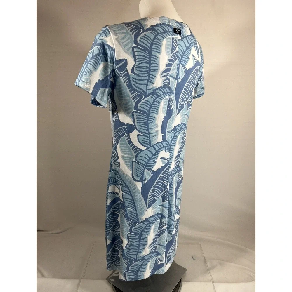 Sail‎ To Sable Womens Small Dress Blue White Preppy Coastal Summer
